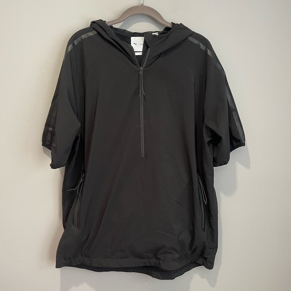 Puma X Stampd Black Half Zip Windbreaker